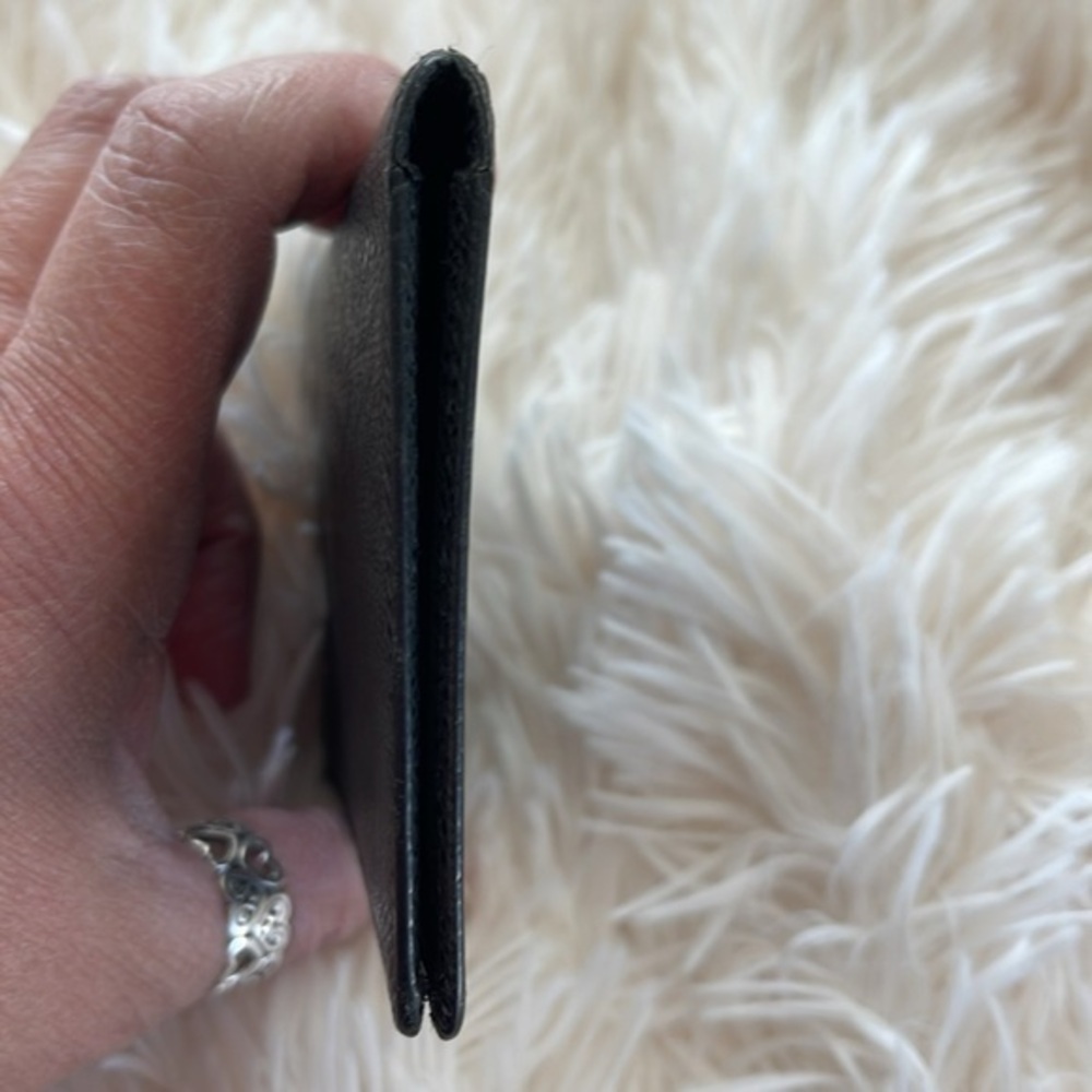 Louis Vuitton Porte 2 Cartes Vertical‎ Black Taiga Leather Card Case Holder - Picture 7 of 15